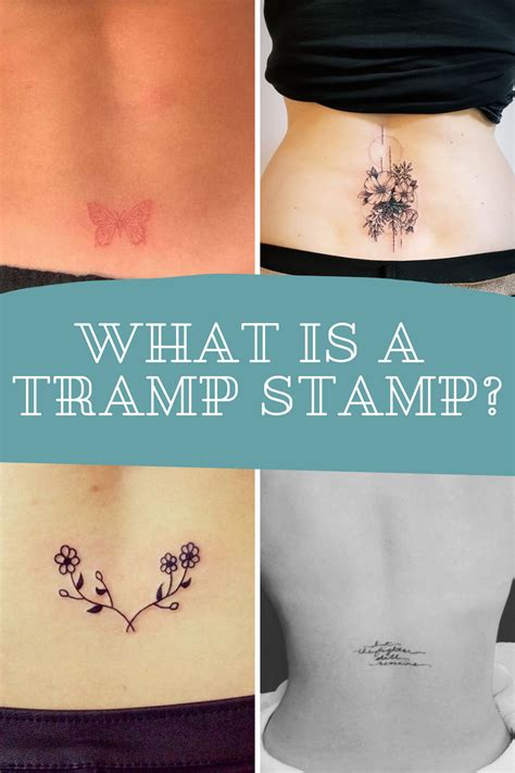 tramp stamp tattoo ideas|mature tramp stamp.